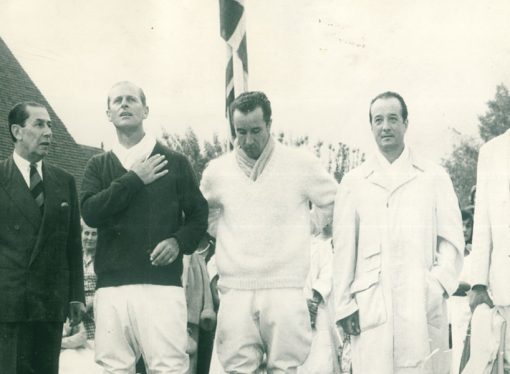 Visita ilustre en el Club de Polo